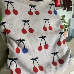 Madewell cherry sweater